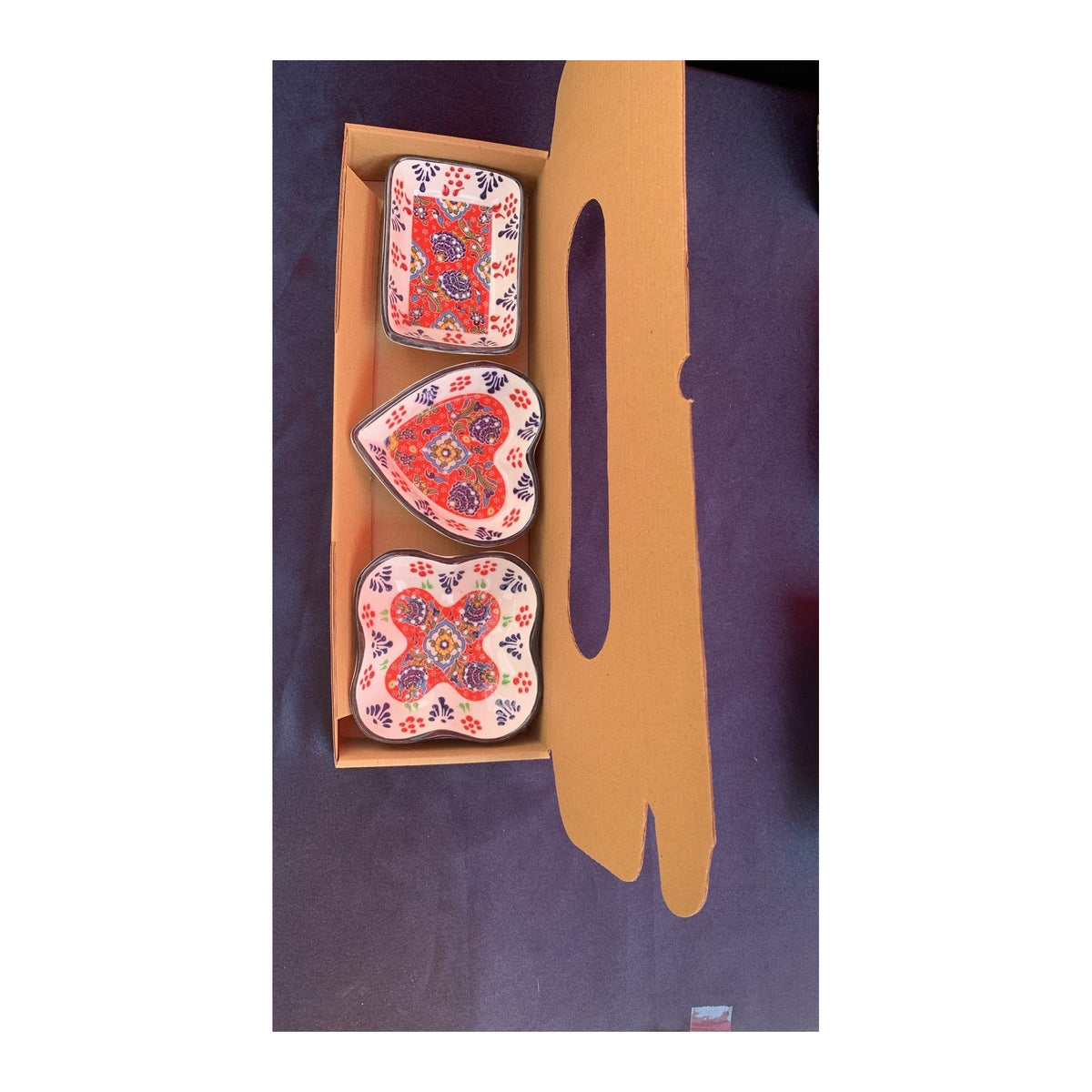 Large Gift Box for Snack & Nibbles Dishes (Set of 3)