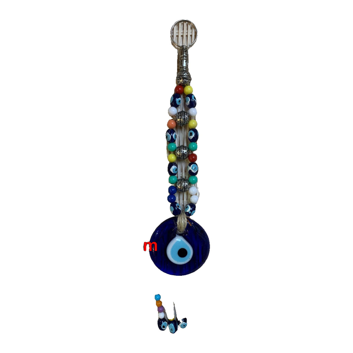 Evil Eye Beaded Cord Wall Hanging