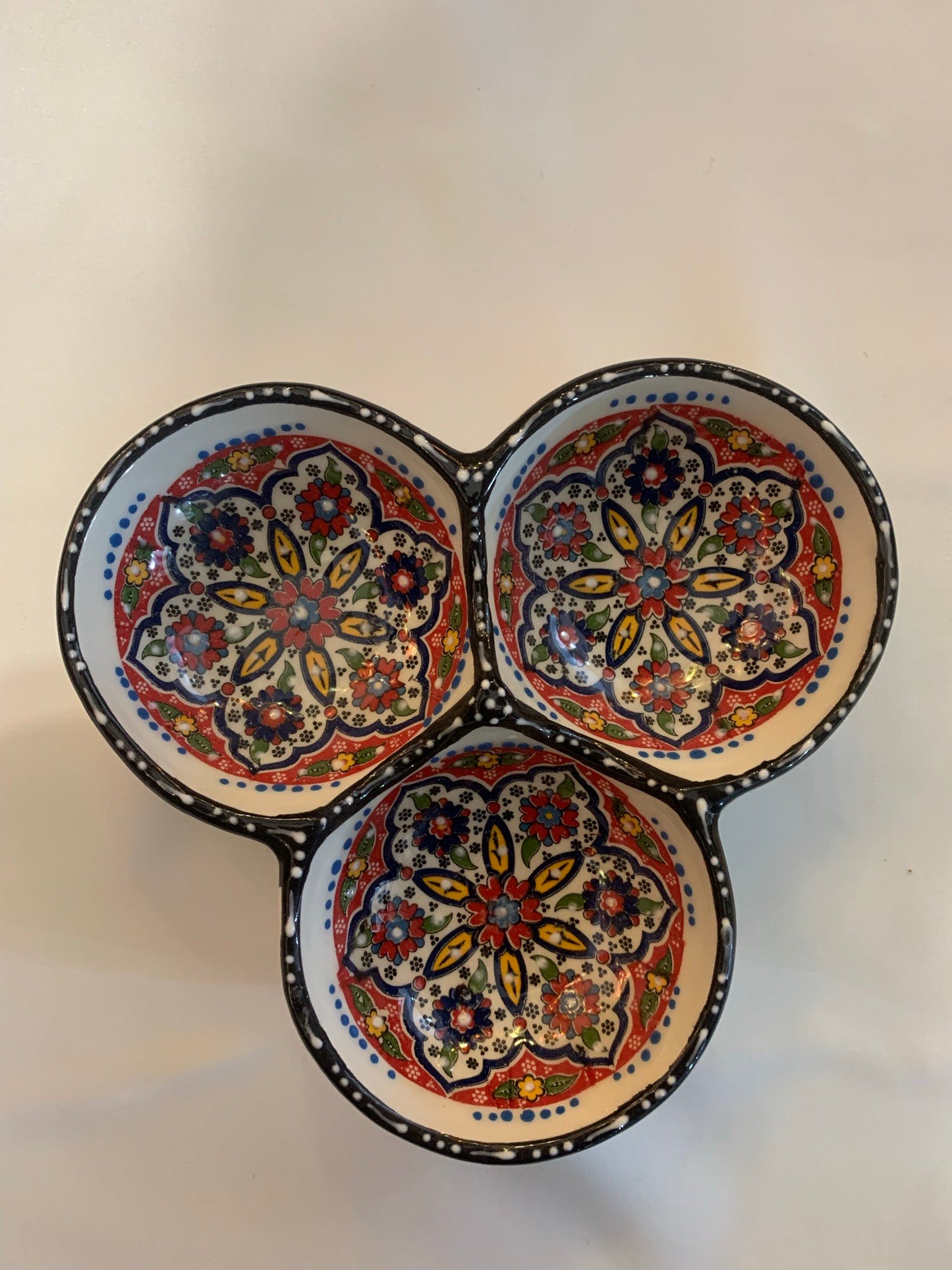 Small 3-Section Sauce and Dipping Dish