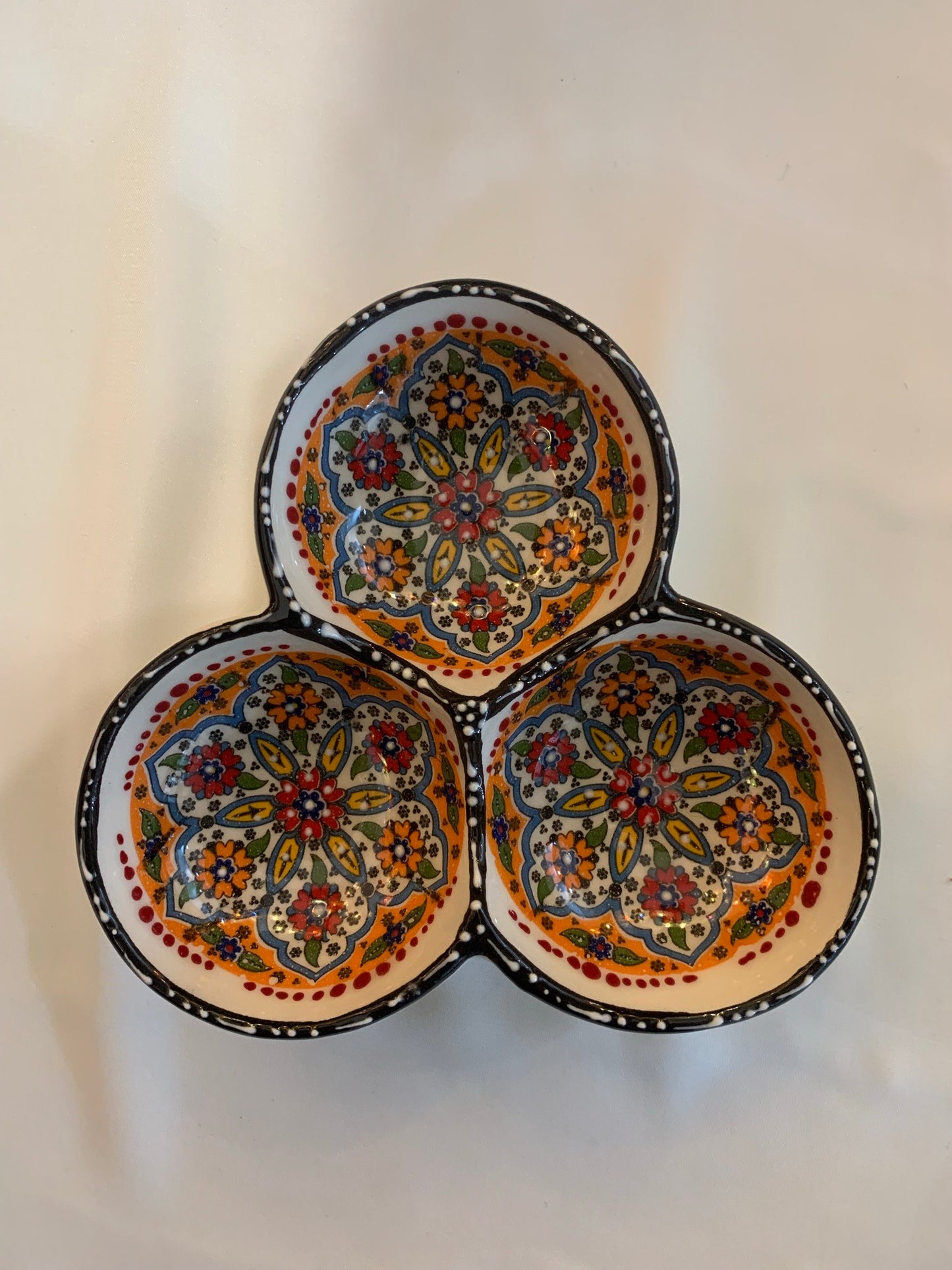 Small 3-Section Sauce and Dipping Dish