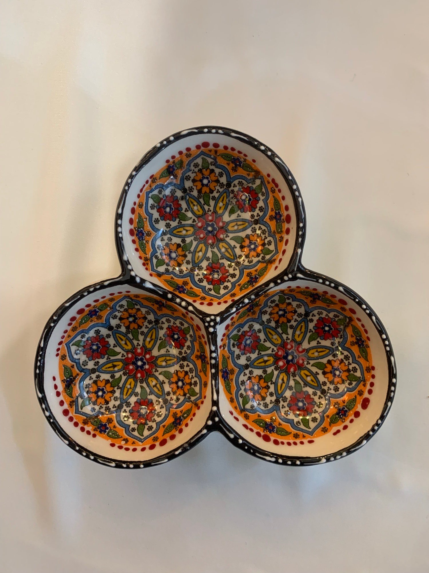 Small 3-Section Sauce and Dipping Dish