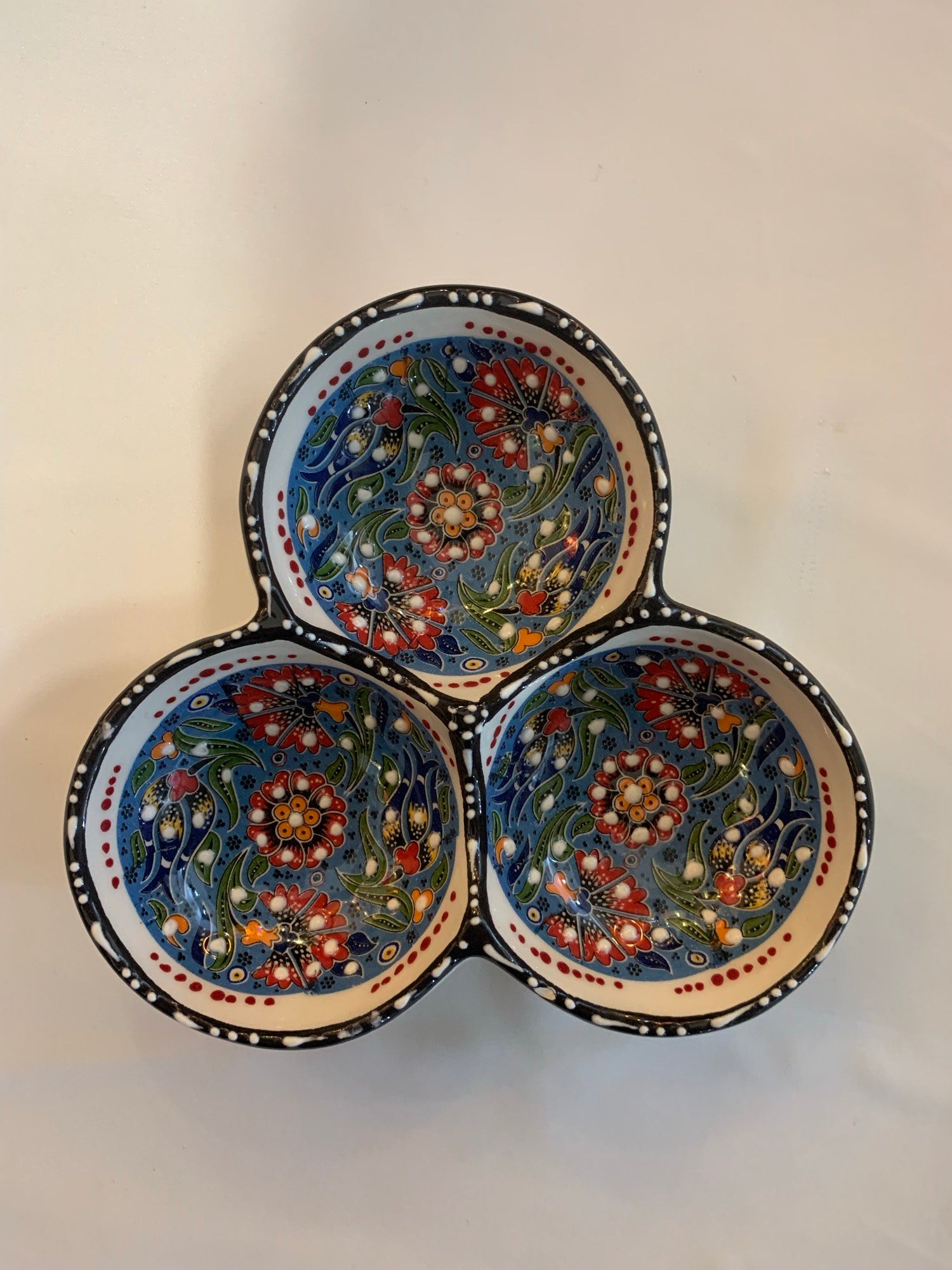 Small 3-Section Sauce and Dipping Dish