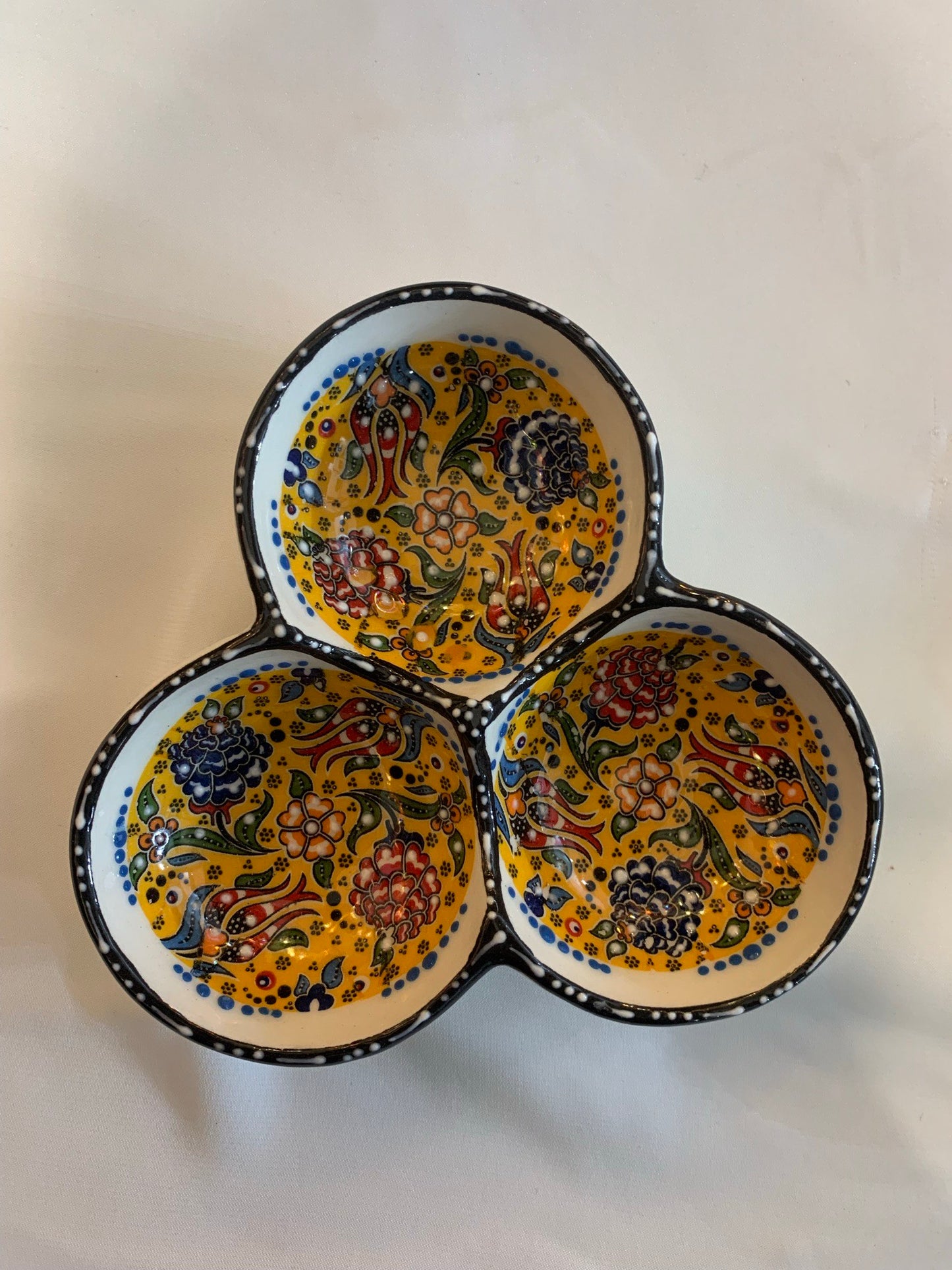 Small 3-Section Sauce and Dipping Dish