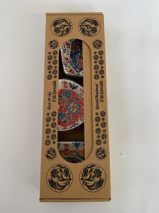Large Gift Box for Snack & Nibbles Dishes (Set of 3)