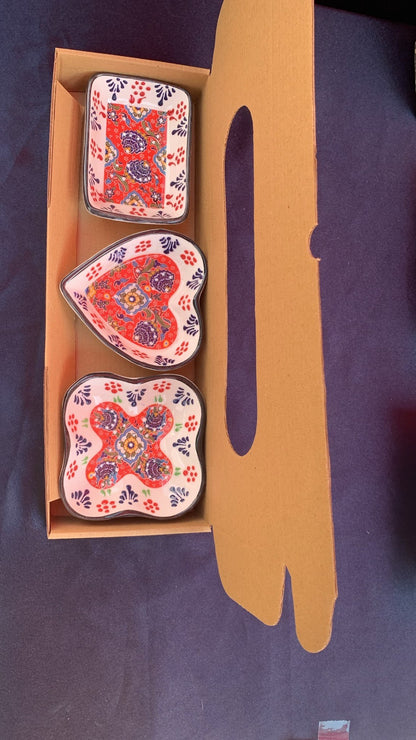 Large Gift Box for Snack & Nibbles Dishes (Set of 3)