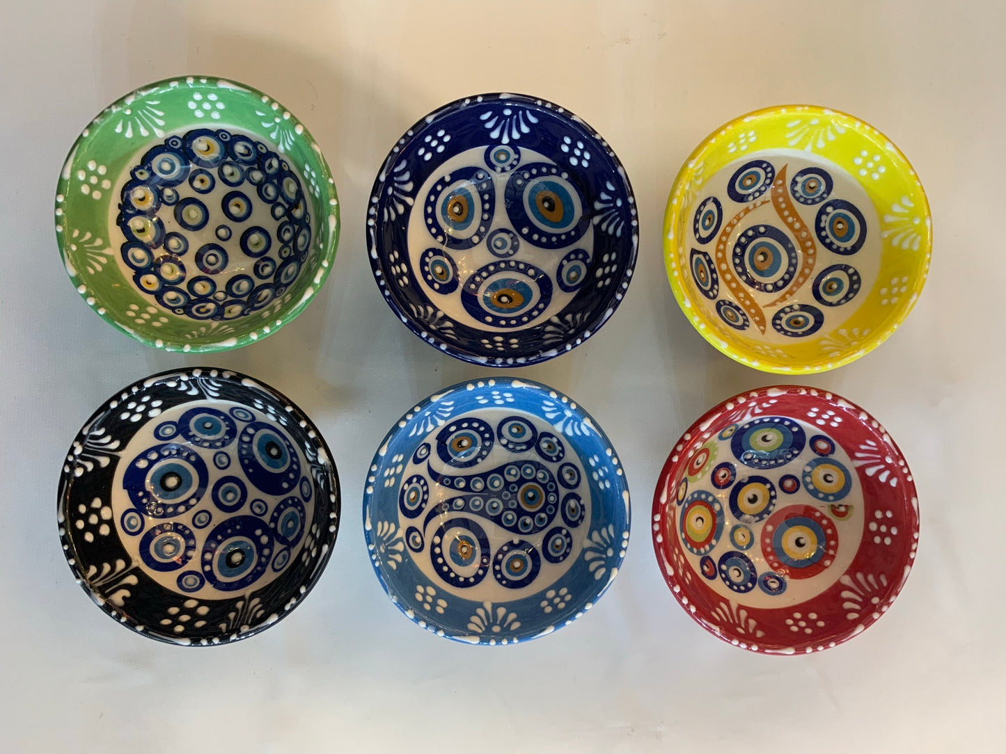 8cm Evil Eye (Nazar) Décor Dipping Bowls