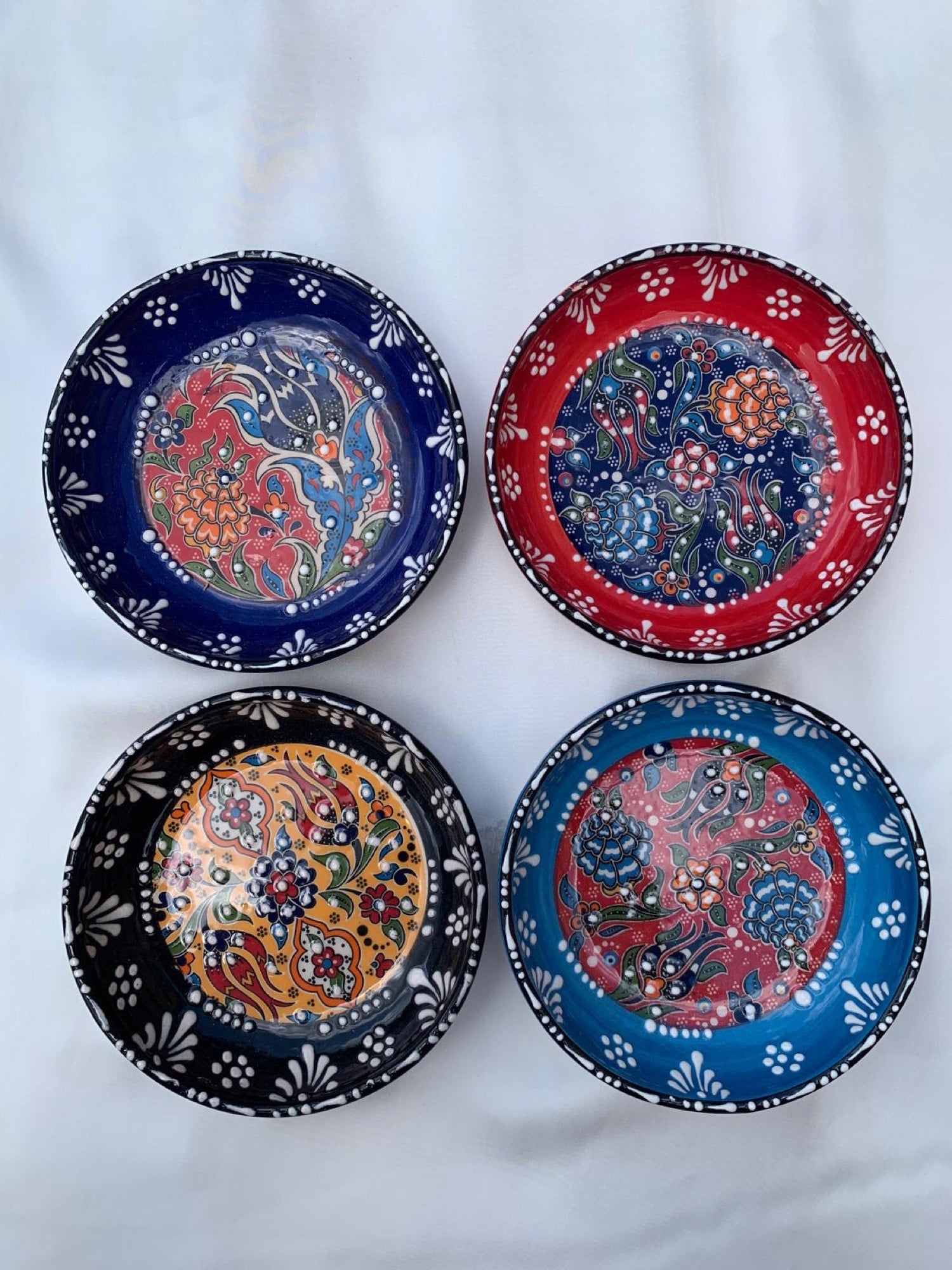 10cm Handcrafted Shallow Shaped Dishes
