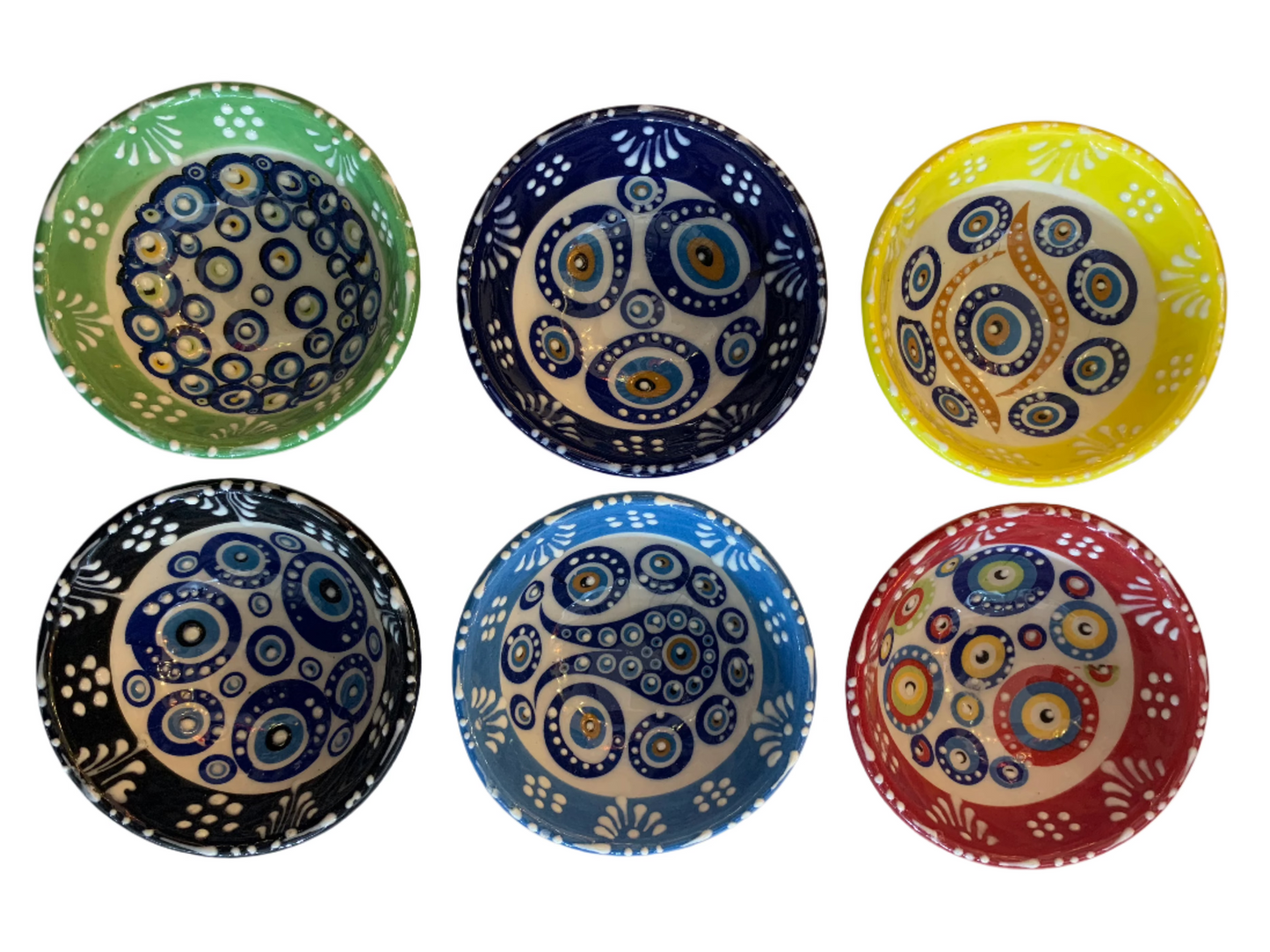 SMALL 8 CM WIDTH EVIL EYE (NAZAR) DÉCOR BOWLS - TAC 13