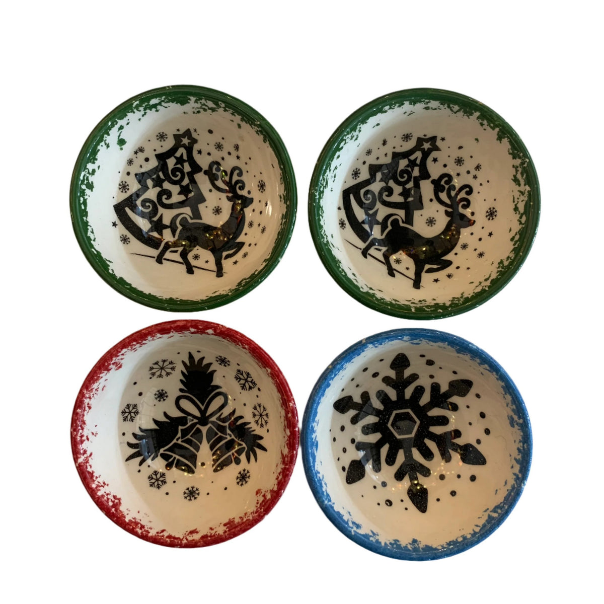 SMALL 8 CM WIDTH XMAS DÉCOR BOWLS - TAC 15