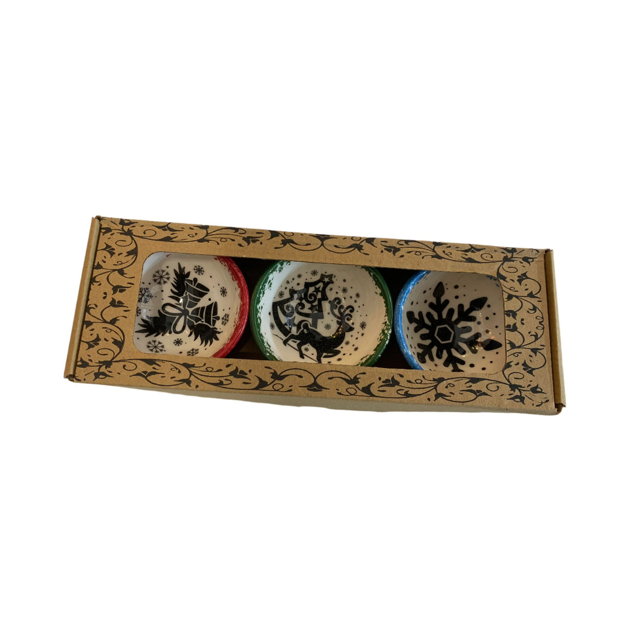 SMALL 8 CM WIDTH XMAS DÉCOR BOWLS - TAC 15