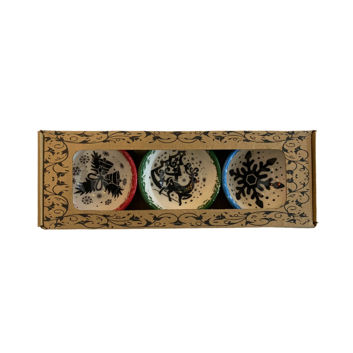SMALL 8 CM WIDTH XMAS DÉCOR BOWLS - TAC 15