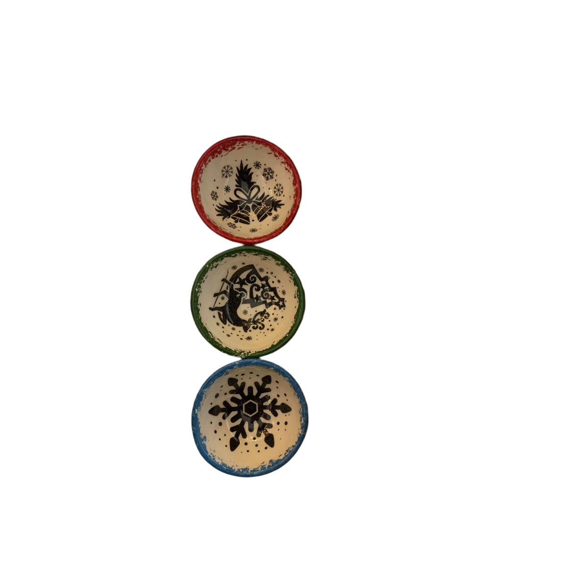 SMALL 8 CM WIDTH XMAS DÉCOR BOWLS - TAC 15