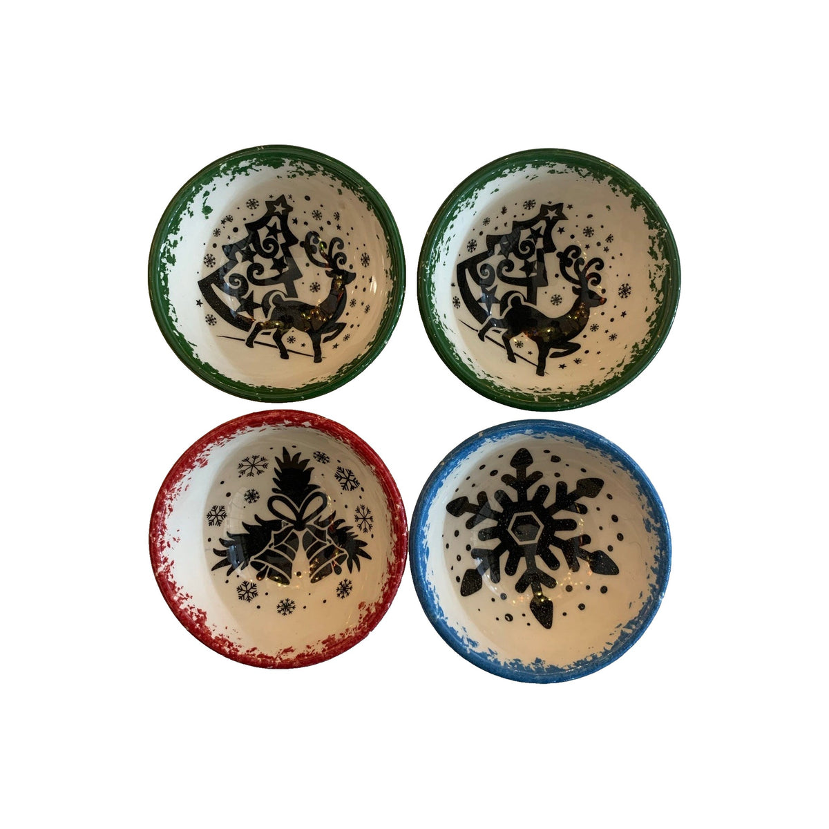 SMALL 8 CM WIDTH XMAS DÉCOR BOWLS - TAC 15