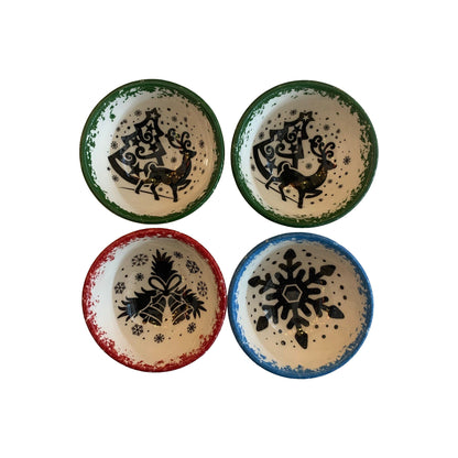 SMALL 8 CM WIDTH XMAS DÉCOR BOWLS - TAC 15