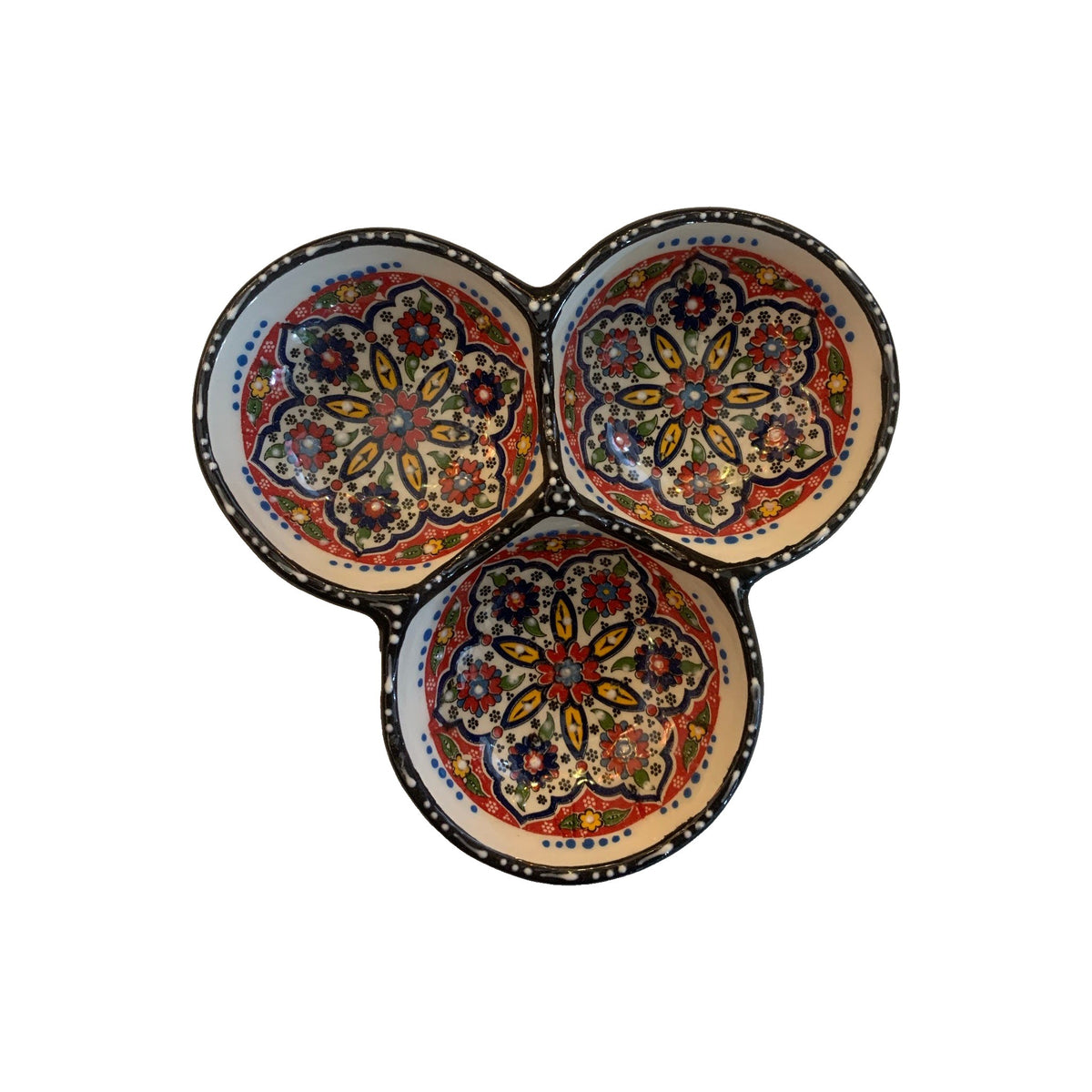 Small 3-Section Sauce and Dipping Dish