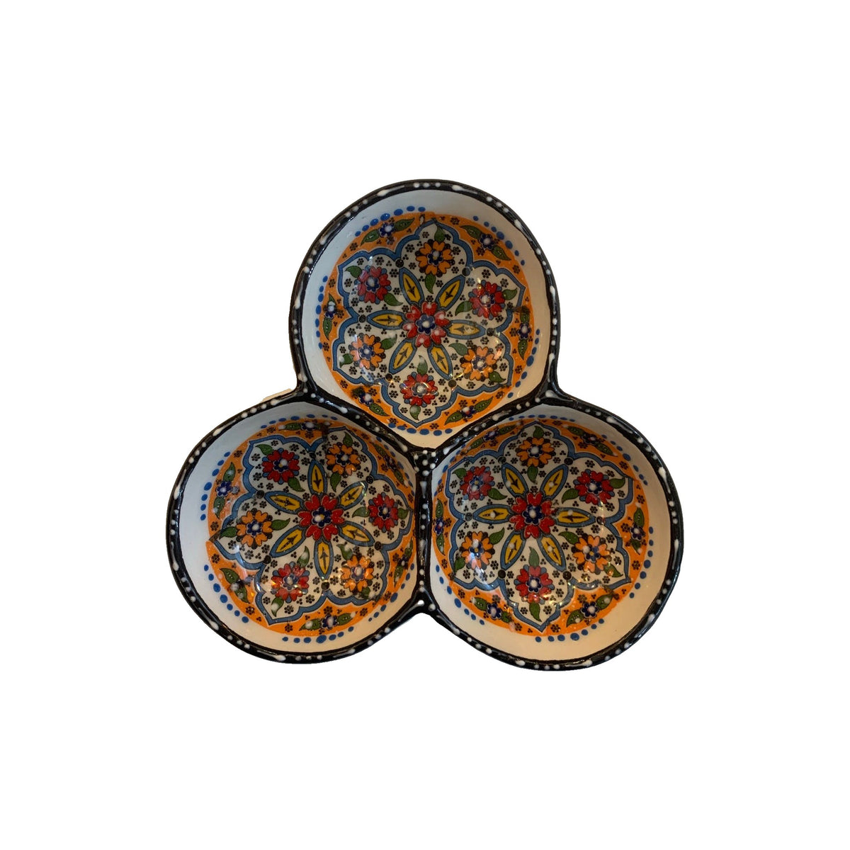 Small 3-Section Sauce and Dipping Dish