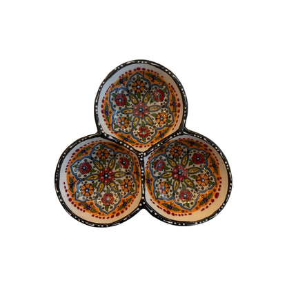Small 3-Section Sauce and Dipping Dish