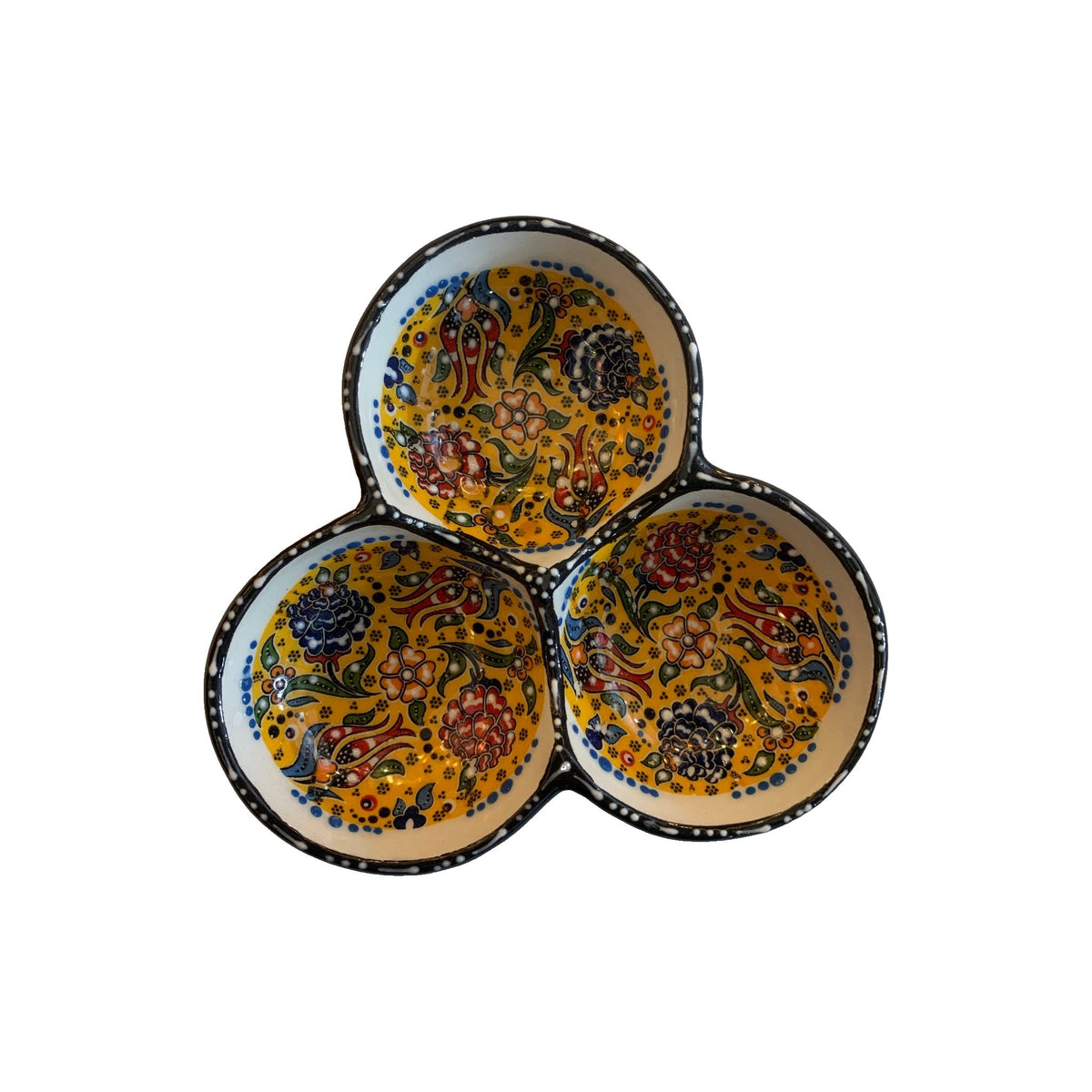 Small 3-Section Sauce and Dipping Dish