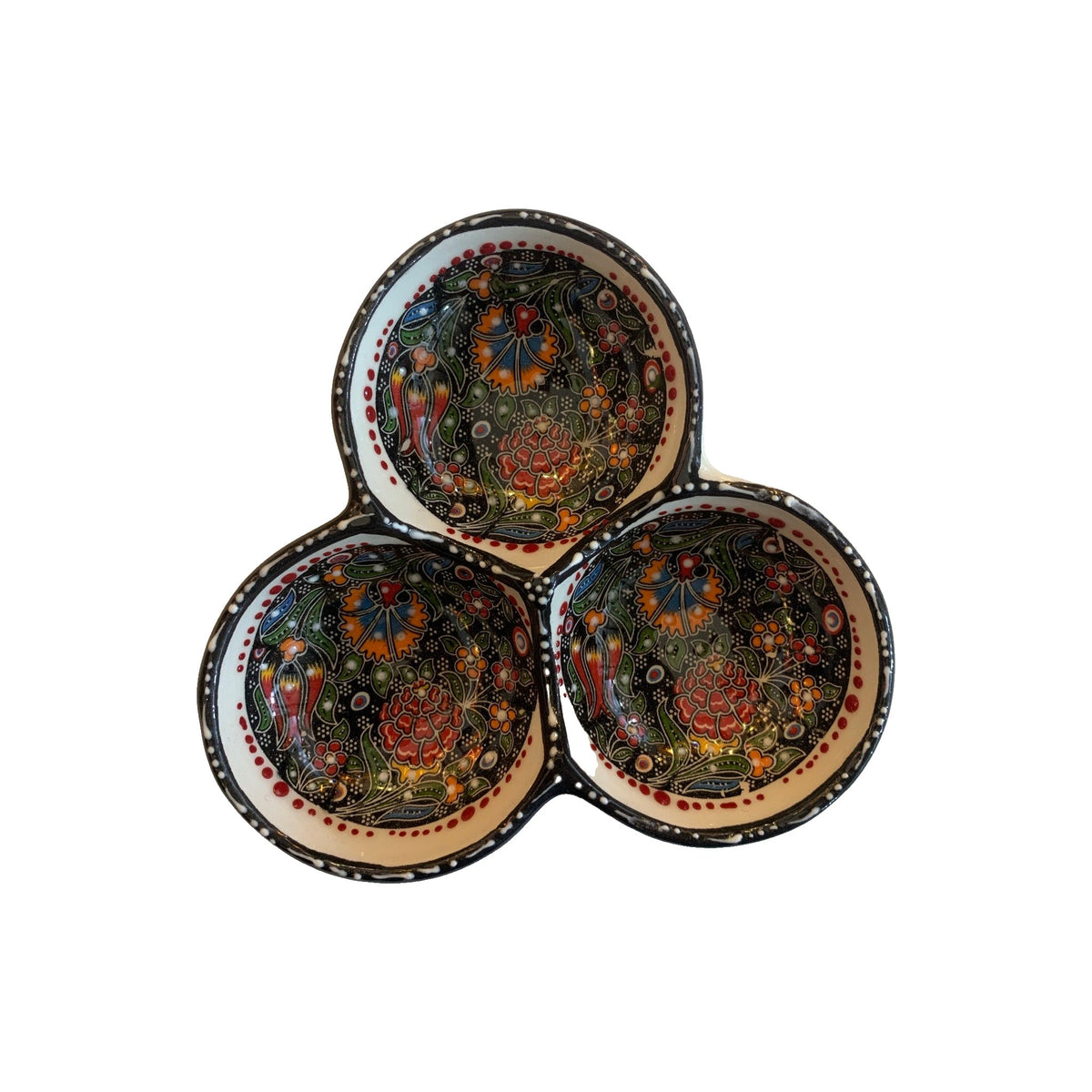 Small 3-Section Sauce and Dipping Dish