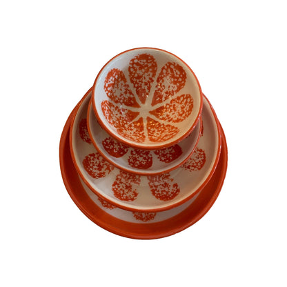 15cm Fruit Shallow Dishes (Watermelon, Lime, Lemon & Tangerine)