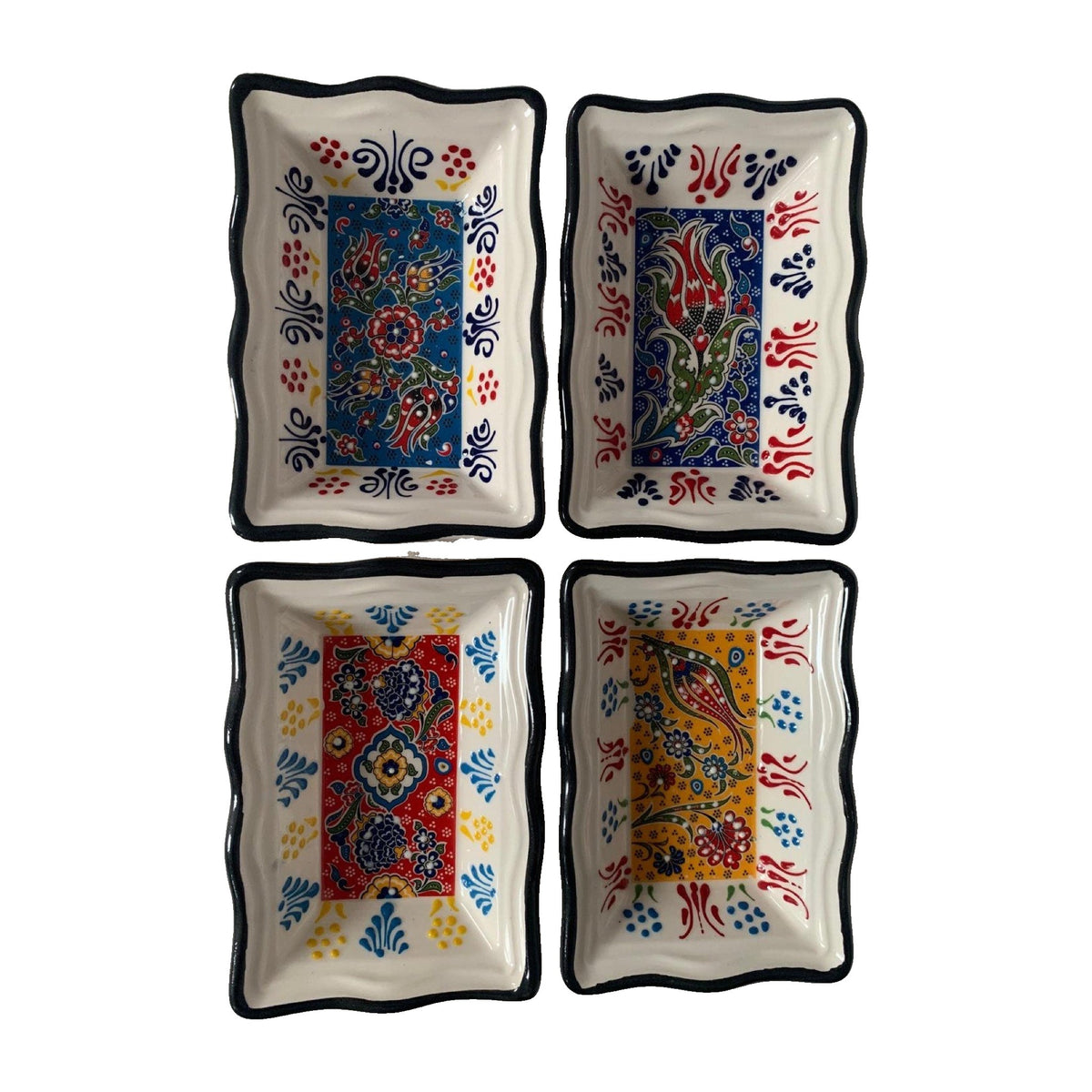 Textured Relief-Style Tapas and Snack Dishes