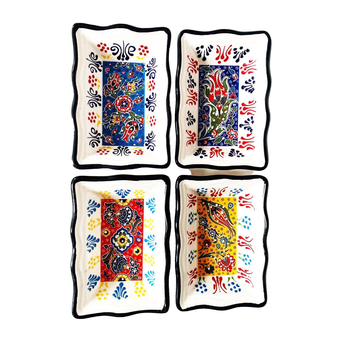 Textured Relief-Style Tapas and Snack Dishes