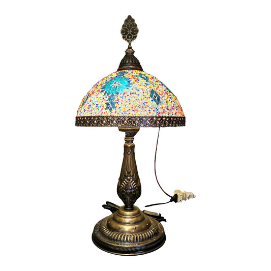 Traditional Tiffany Mosaic Table Lamp 25cm