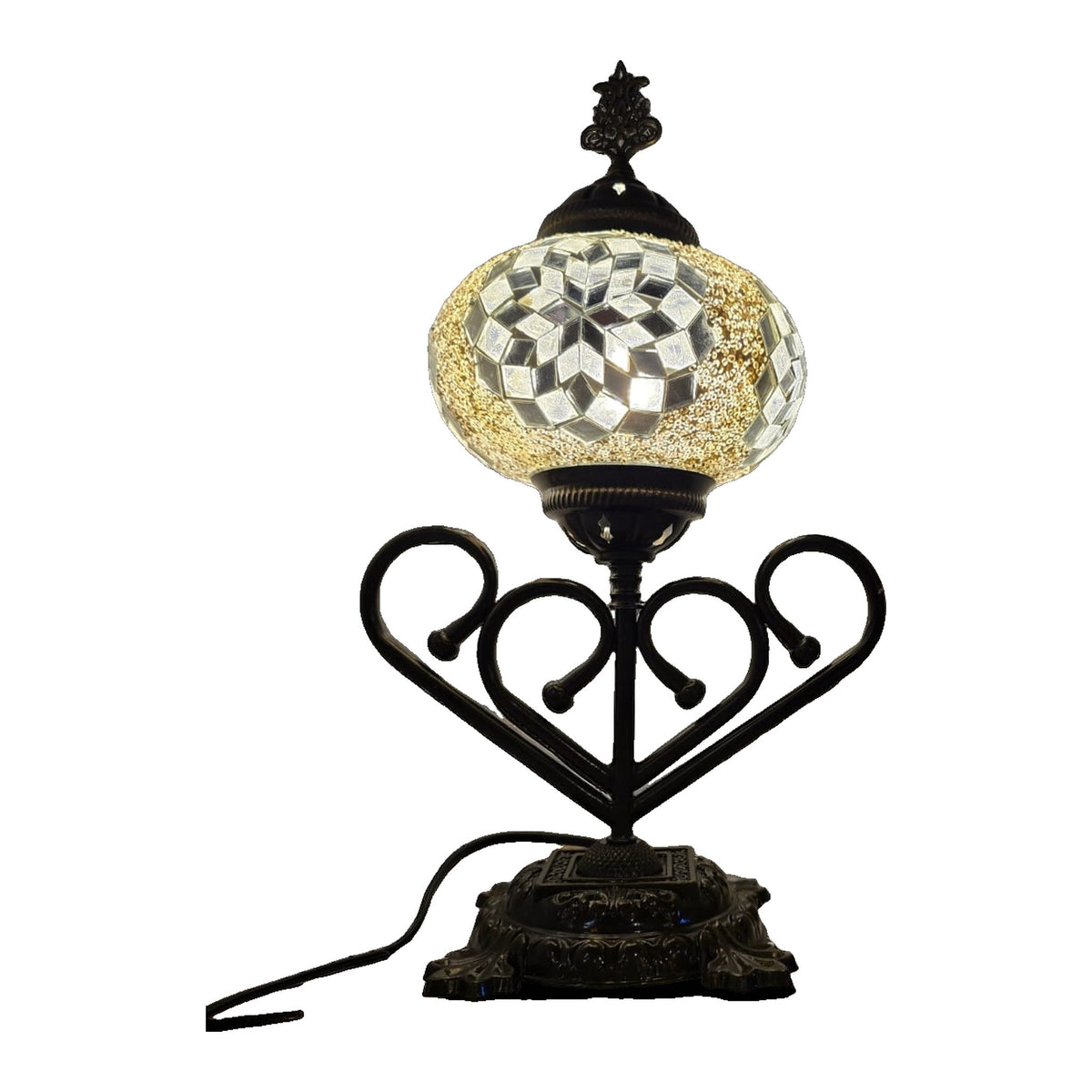 Heart Shaped Mosaic Table Lamp – Size 3