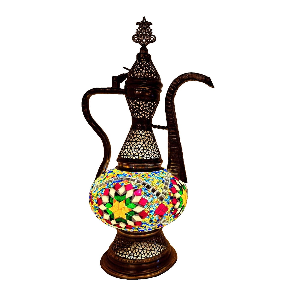Kettle Design Mosaic Table Lamp – Size 3