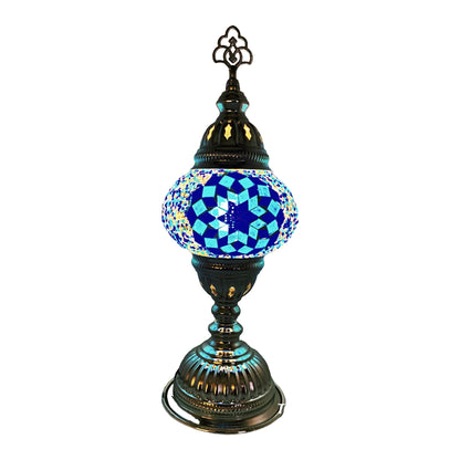 Silver Handcrafted Mosaic Table Lamp – Size 2
