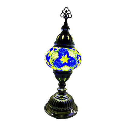 Silver Handcrafted Mosaic Table Lamp – Size 2