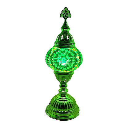 Silver Handcrafted Mosaic Table Lamp – Size 2