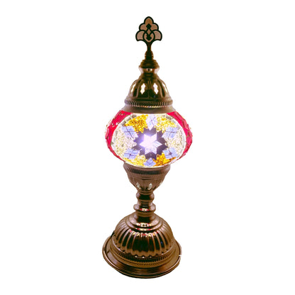 Silver Handcrafted Mosaic Table Lamp – Size 2