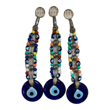 Evil Eye Beaded Cord Wall Hanging