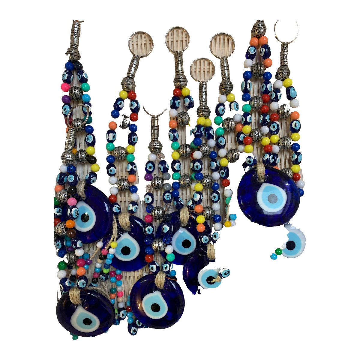 Evil Eye Beaded Cord Wall Hanging