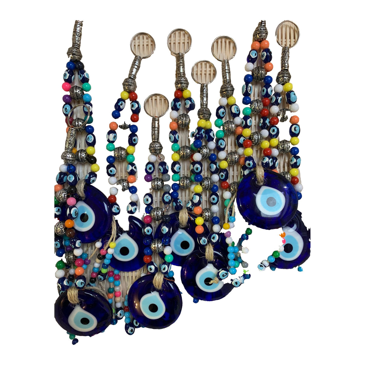 Evil Eye Beaded Cord Wall Hanging