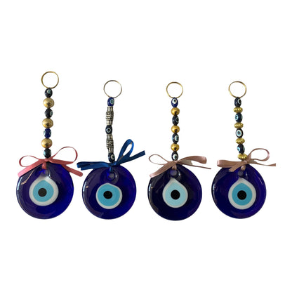 Evil Eye Wall Hanging with Ribbon – 8.5cm Glass Eye