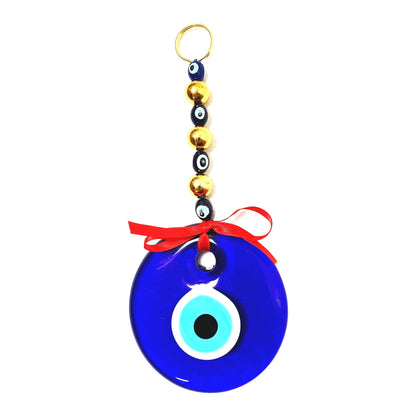 Evil Eye Wall Hanging with Ribbon – 8.5cm Glass Eye