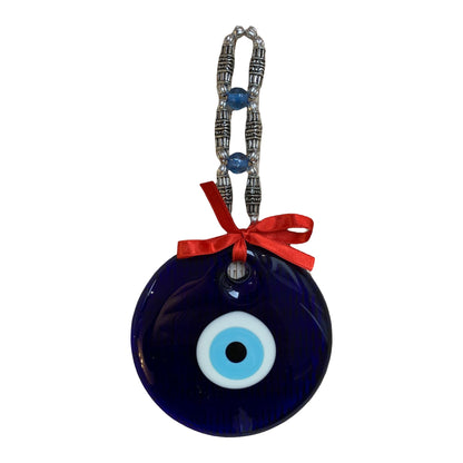 Evil Eye Wall Hanging with Ribbon – 13cm Glass Eye